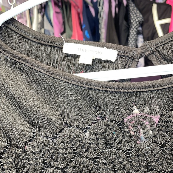 Maurice’s Long dress lace beads sequins mesh light weight designer size XS - Picture 5 of 9